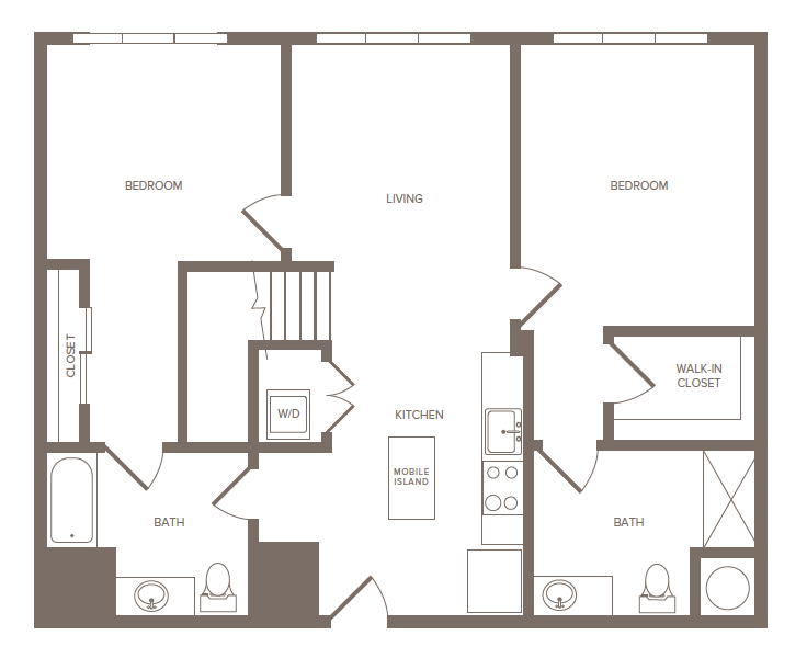 2 Bed/2 Bath-H