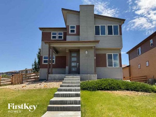 a house with steps in front of it