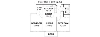 2 Bed, 1 Bath with Pergo Floors