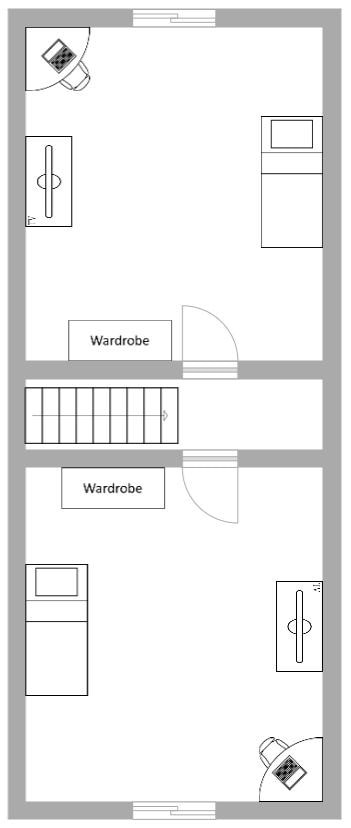 an illustration of a floor plan of a house
