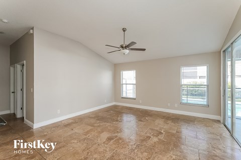 the living room is clean and ready to use