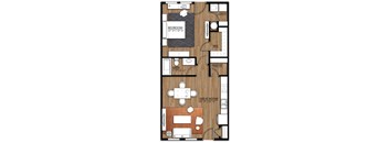 1 Bedroom, 1 Bath, 1 Floor