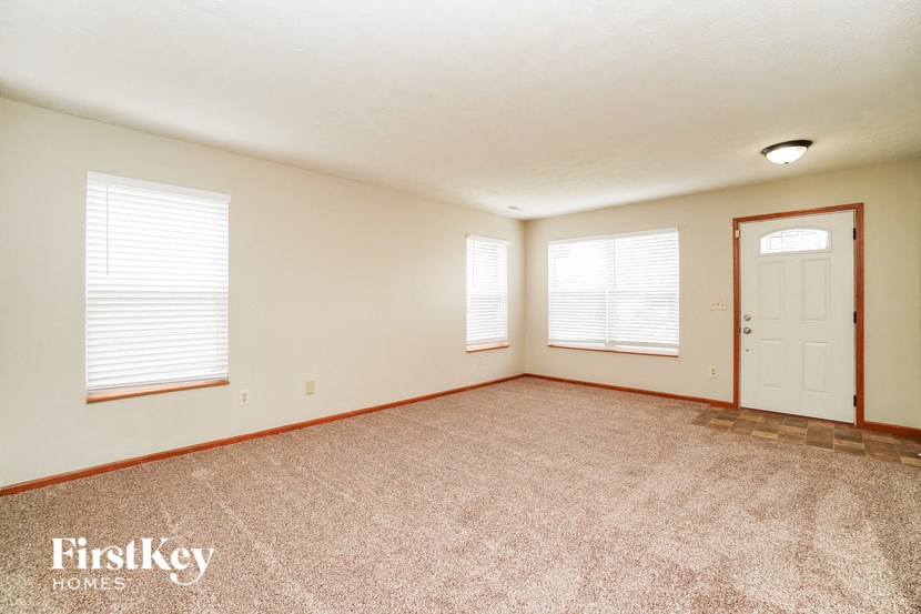 the living room is clean and ready to use