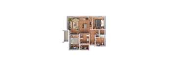 2 Bedrooms, 2 Bathrooms