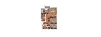 3 Bedrooms, 2 Bathrooms