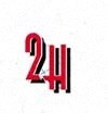 A red and black logo with the letters "2H" in the center.