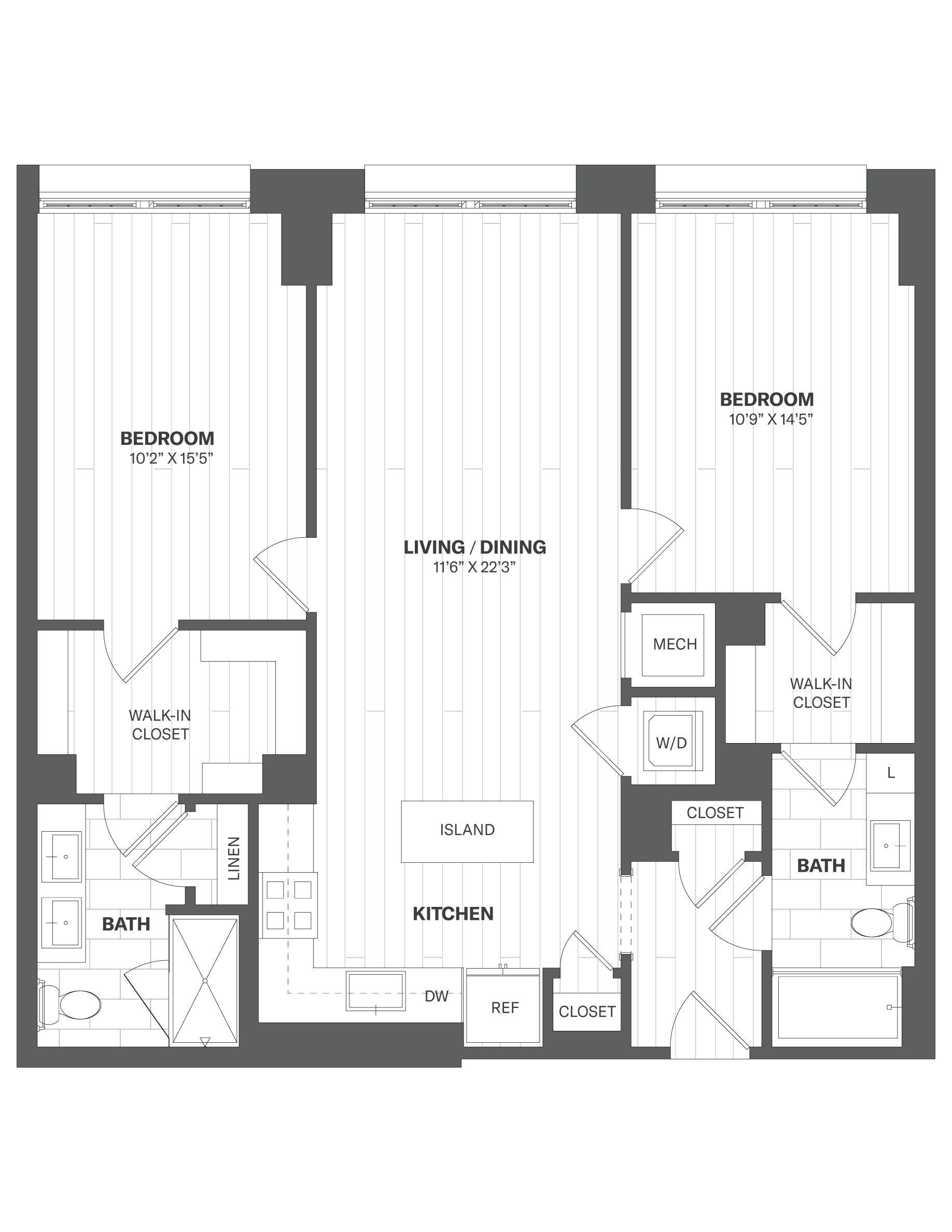 2B2 - 2 Bed/2 Bath