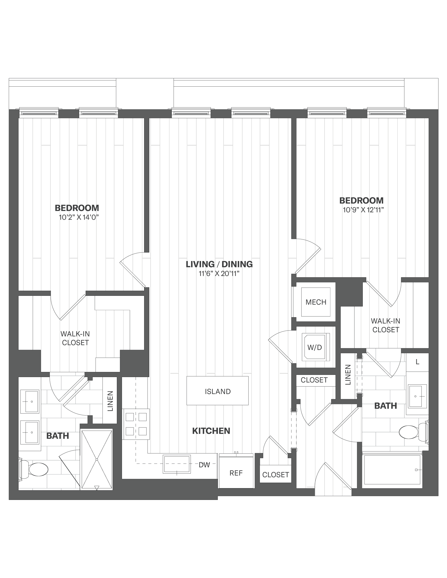 2B - 2 Bed/2 Bath