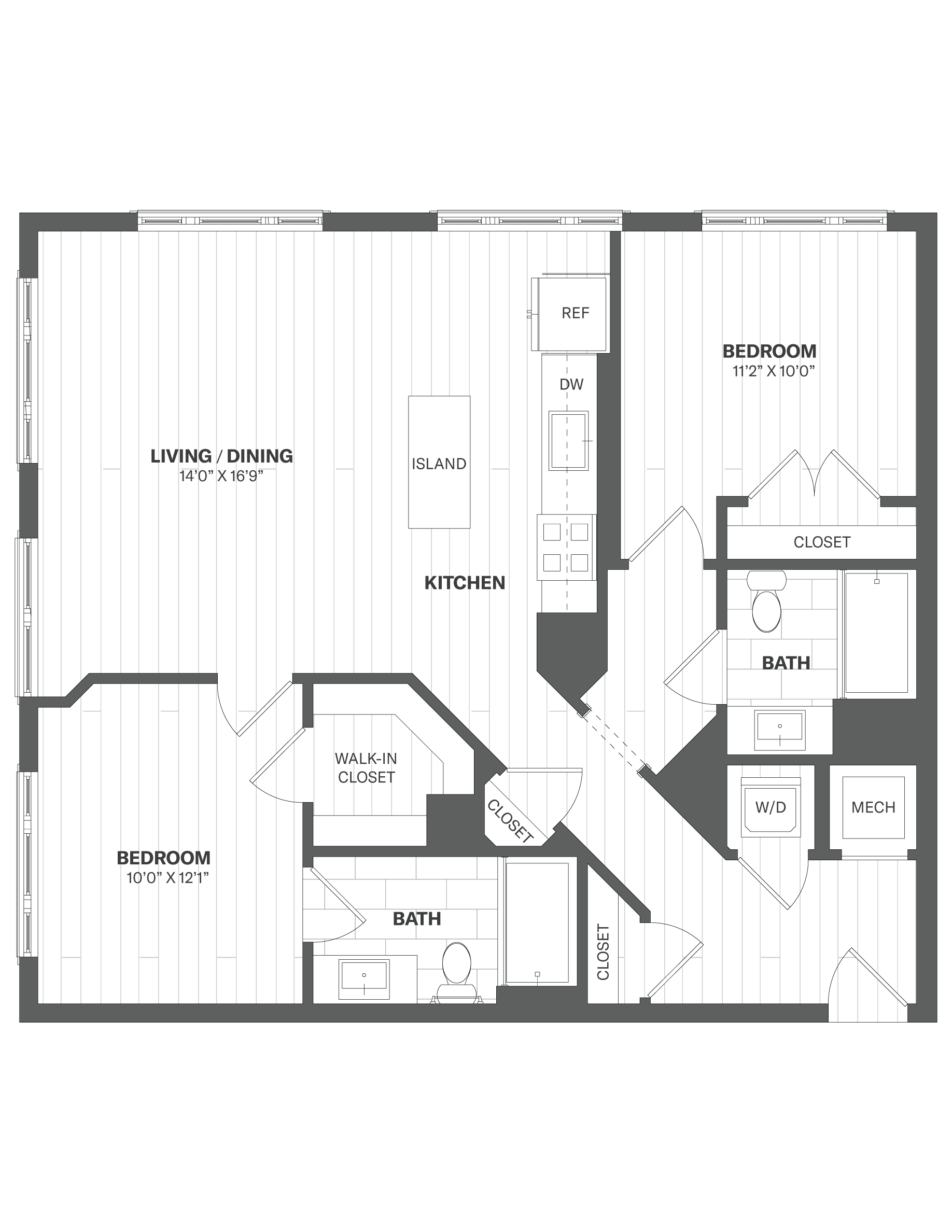 2C - 2 Bed/2 Bath