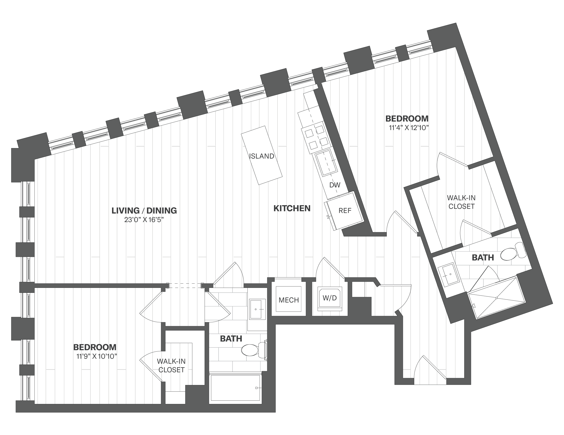 2F - 2 Bed/2 Bath