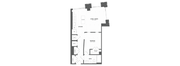 1D2 - 1 Bed/1 Bath
