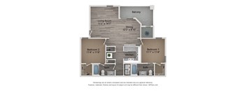 2 Bedrooms, 1 Bathroom