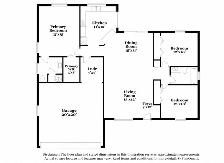 a floor plan of a house with a bedroom and a living room