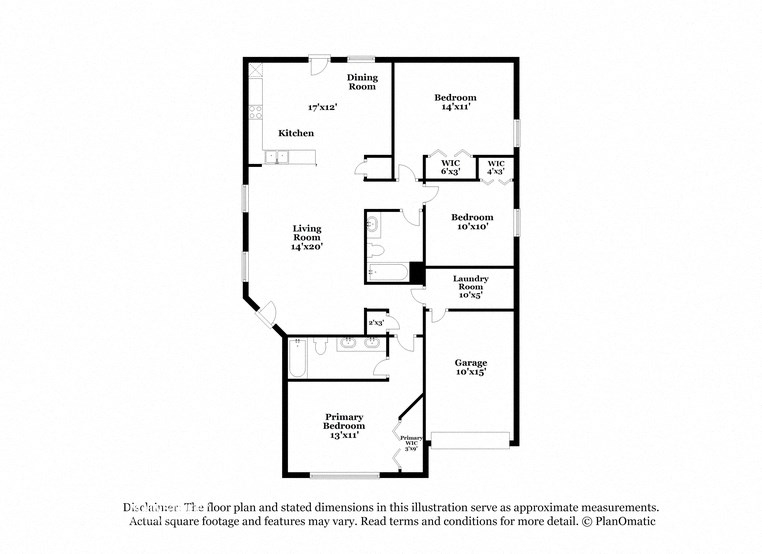 this floor plan is an approximation of our floor plan and may not include everything