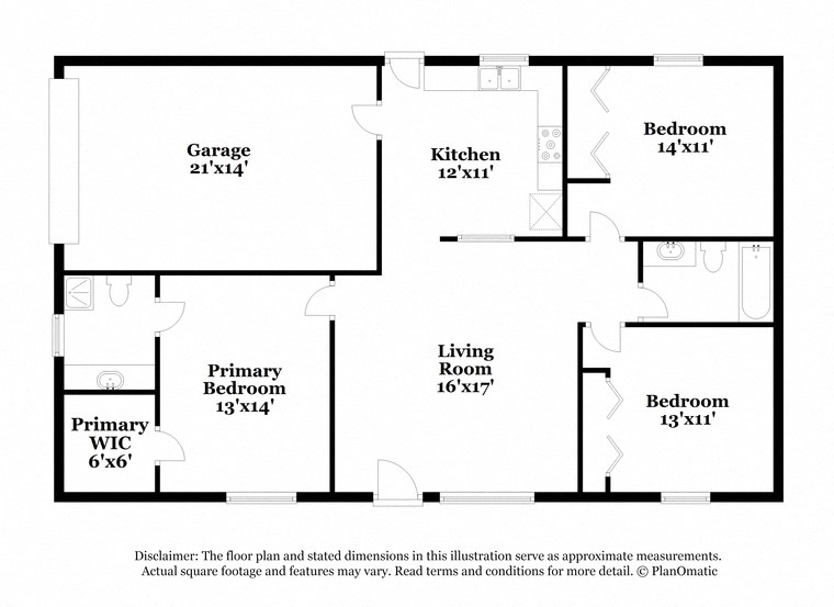 this floor plan is an approximation of a floor plan for a house
