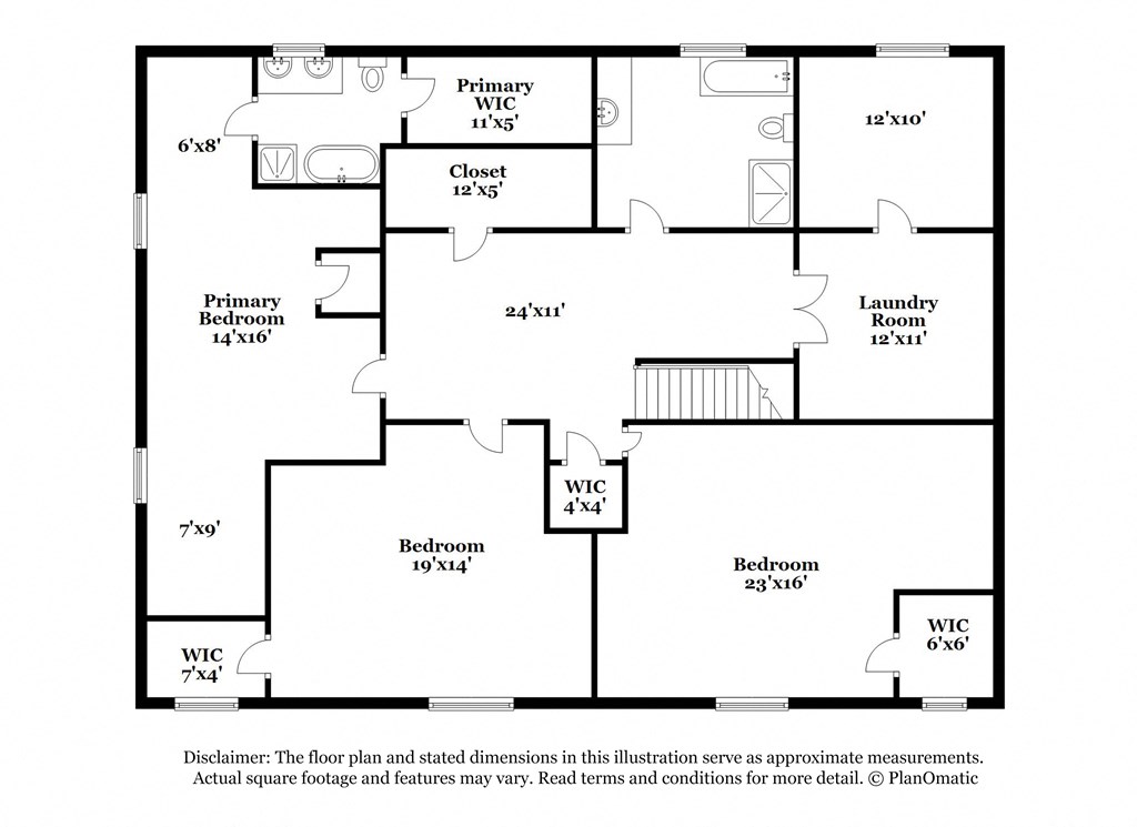 the schematic floor plan of the residence