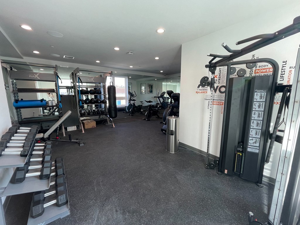 a view of the gym in our new gym addition