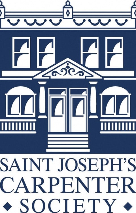 the logo or sign for the church of saint josephs cathedral society