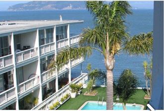 Portofino Riviera pool with a view.