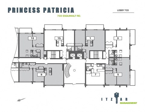 the floor plan of the apartment