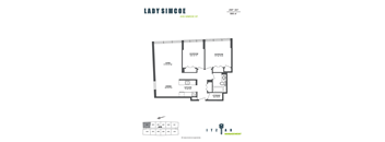 221 - 2 bedroom, 1 bath, storage