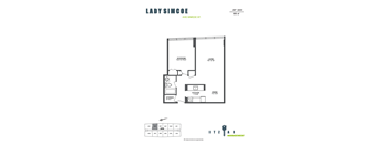 223 - 1 bd, 1 bath, storge