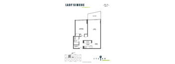 -23 - 1 bd,1 bath, balcony, storage