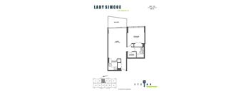 -25 - 1 bd,1 bath, balcony, storage