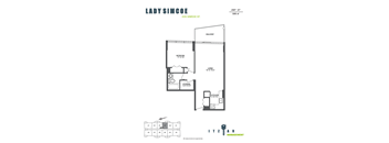 -27 - 1 bd,1 bath, balcony, storage