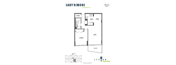 -28 - 1 bd,1 bath, balcony, storage