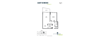 -29 - 1 bd,1 bath, balcony, storage
