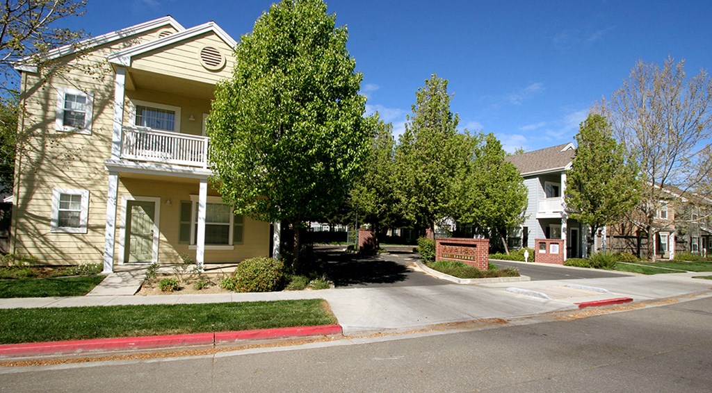Exterior of building with landscape