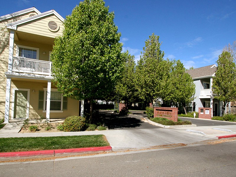 Exterior of building with landscape