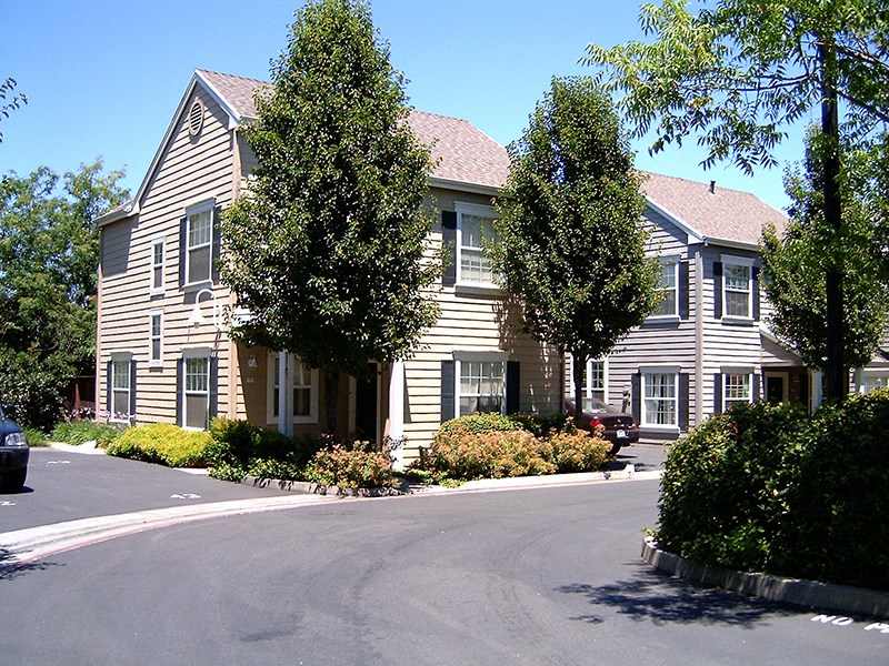 Exterior of building with landscape