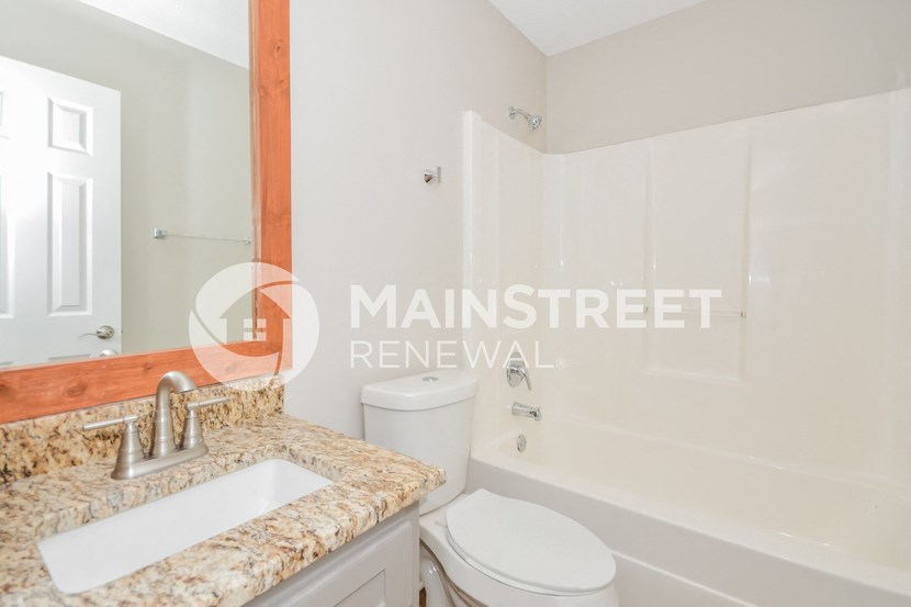 renovated bathroom for a rental property street