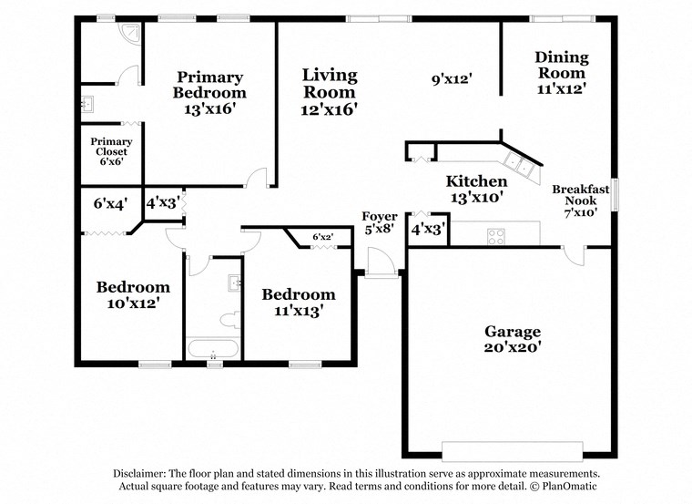 a floor plan of a house with bedrooms and a living room