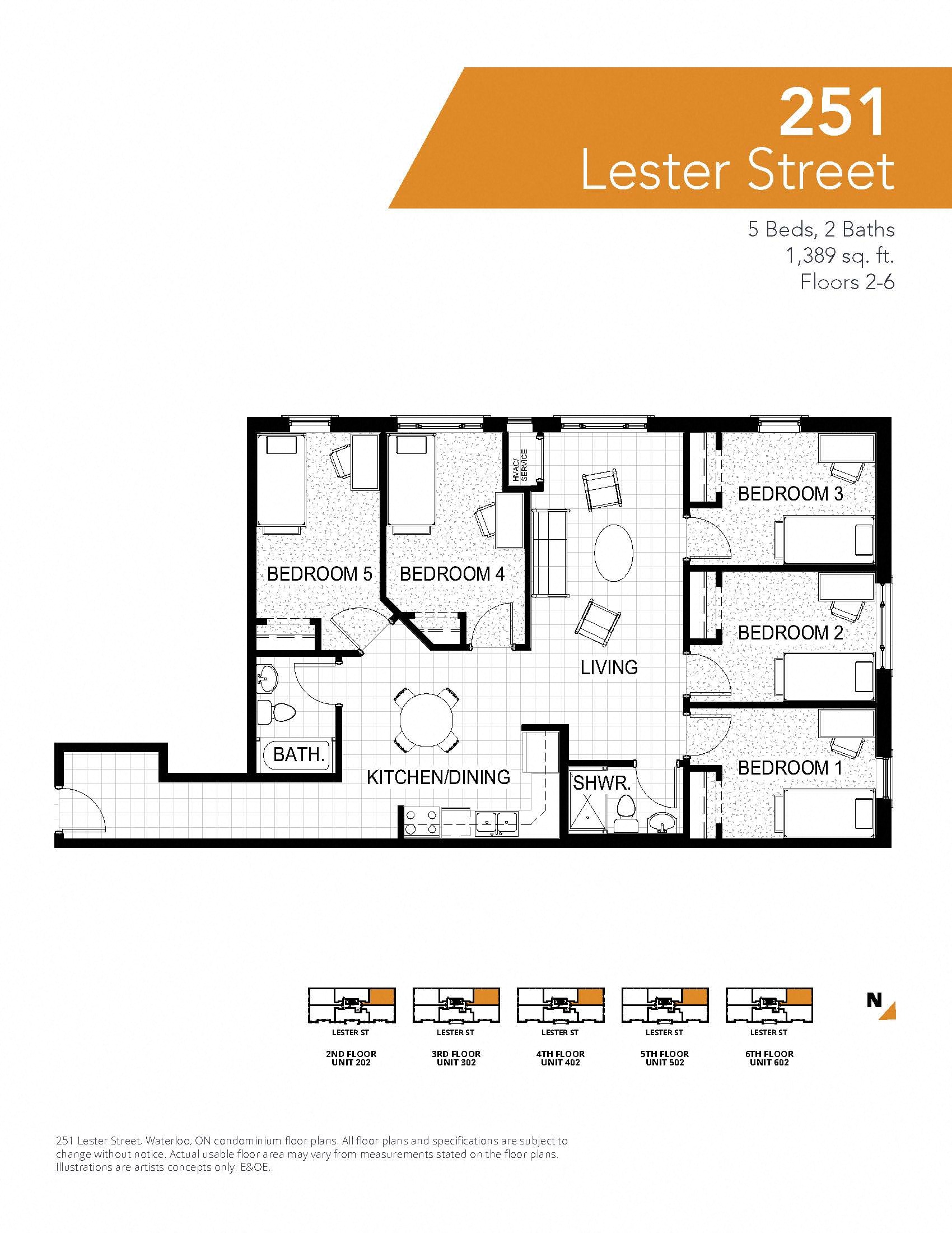 the floor plan of 2551 lessee street