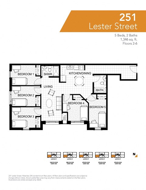 251 Lester Street, Suite 605 Studio Apartment for Rent - Photo Gallery 2