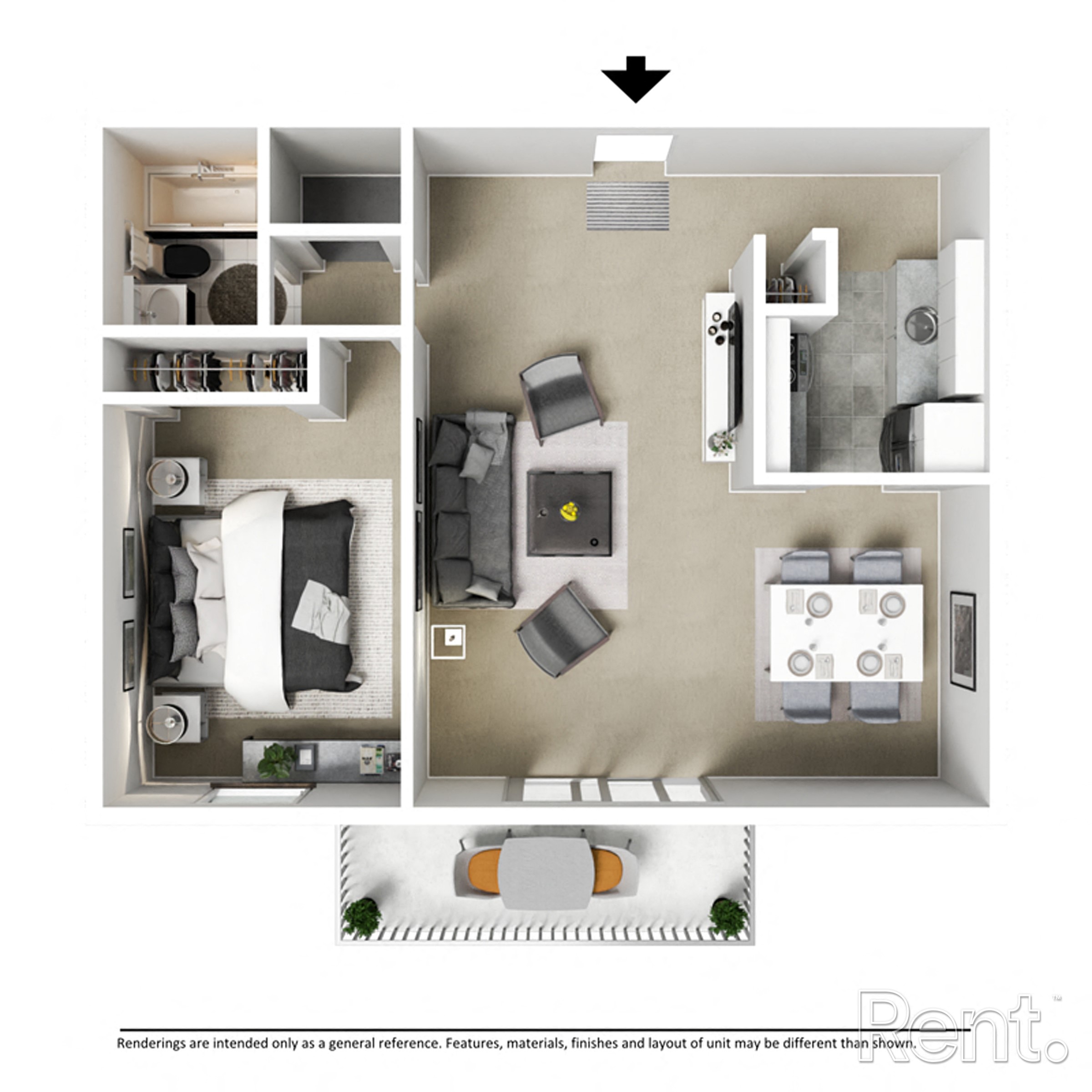 1 Bedroom 1 Bathroom