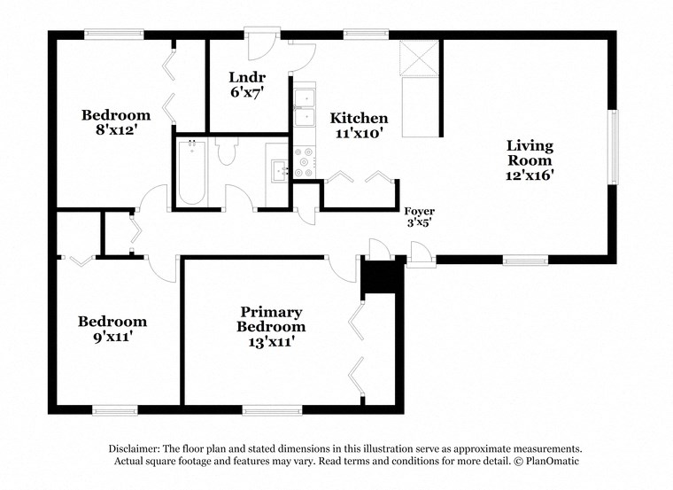 a floor plan of a house with a bedroom and a living room