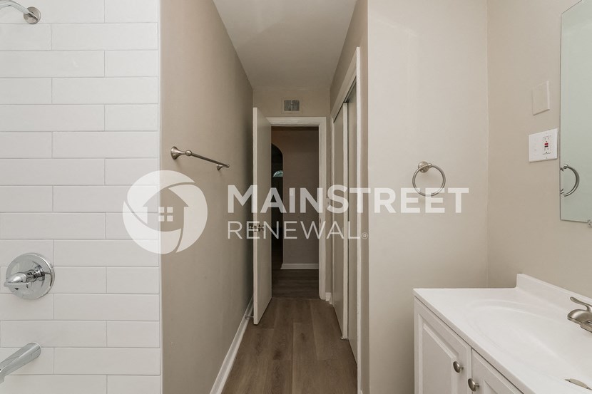 renovated bathroom for a rental house street