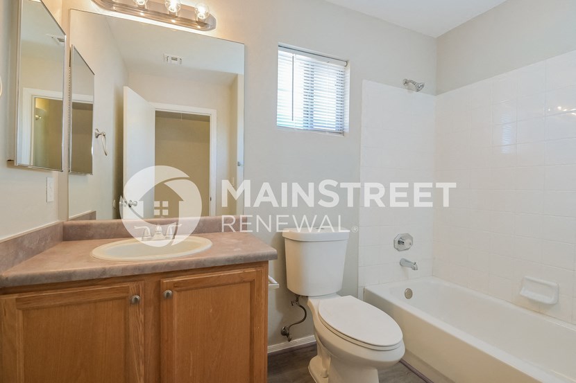 renovated bathroom for a rental house street