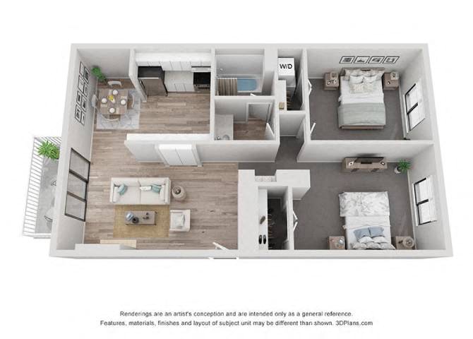 a 3 bedroom floor plan is shown in this image