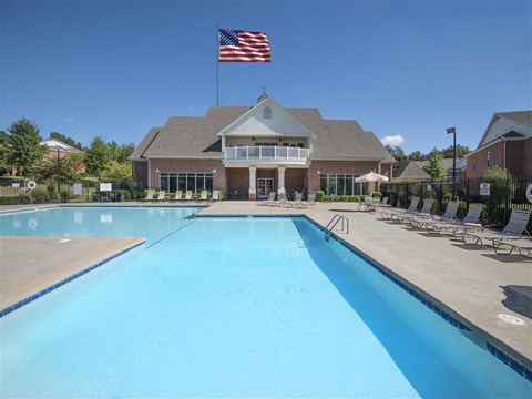 the swimming pool at the apartments