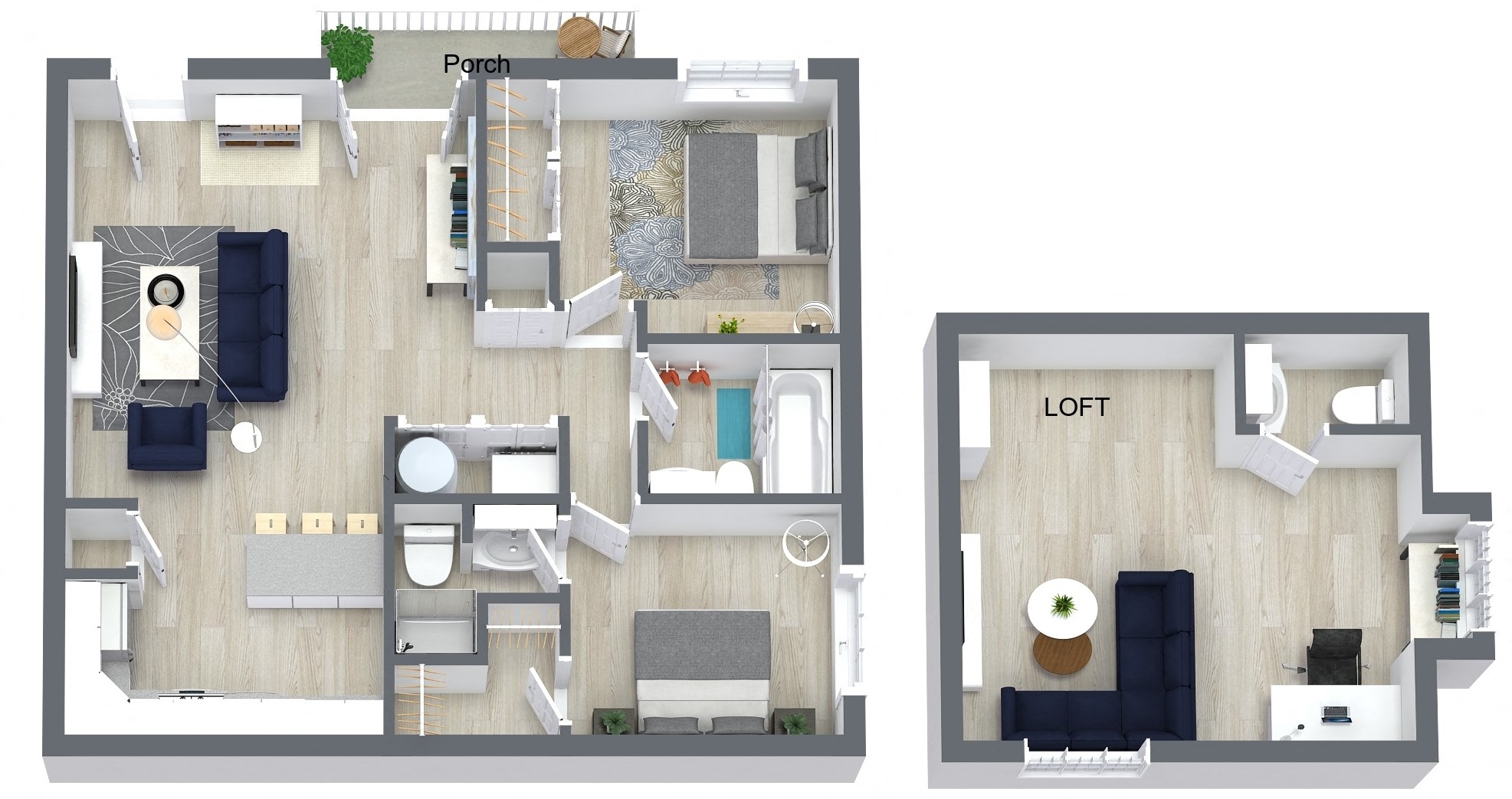 Three Bedroom Style w/ Loft