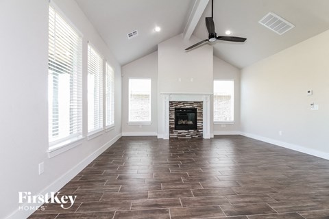 the living room is clean and ready for guests to enjoy