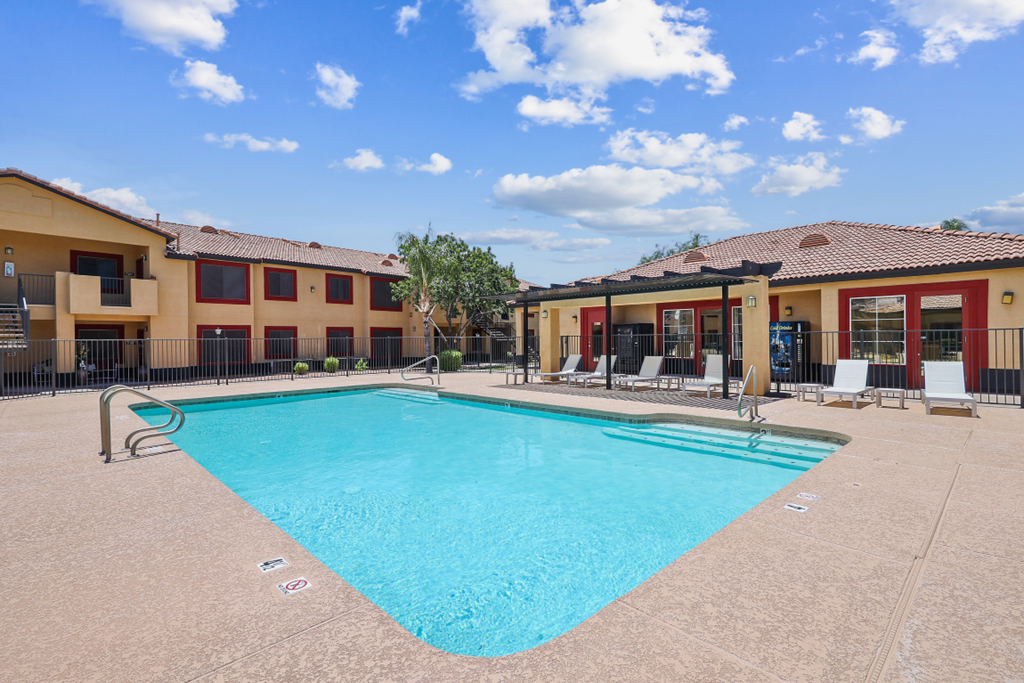 our apartments feature a swimming pool and a clubhouse