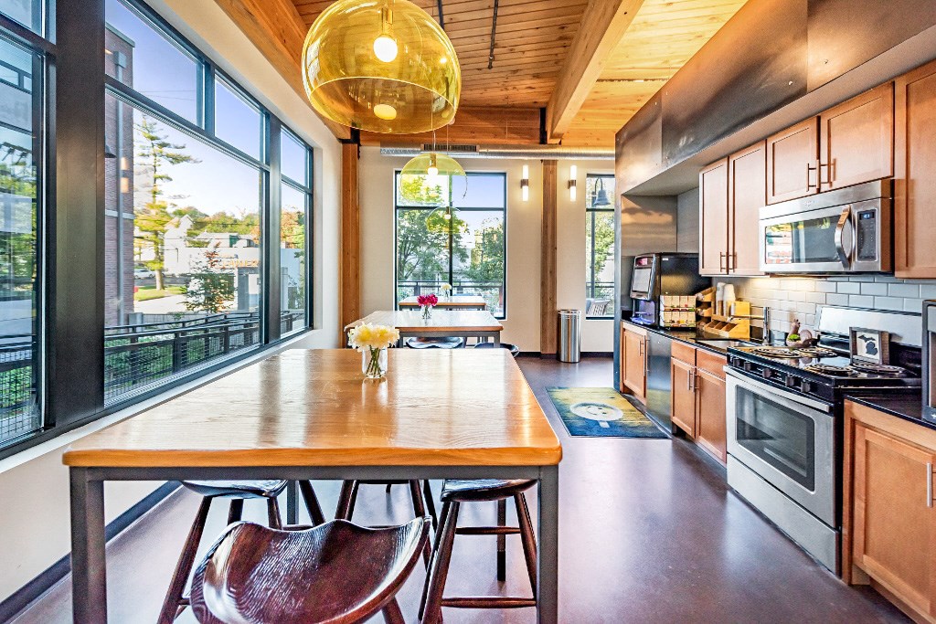 Community room kitchen area