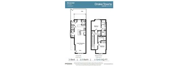 2 Bedrooms, 2.5 Bathrooms