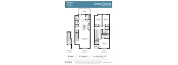 3 Bedrooms, 2.5 Bathrooms